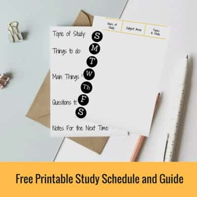 Free Printable Study Schedule And Guide Ged Test Prep Material