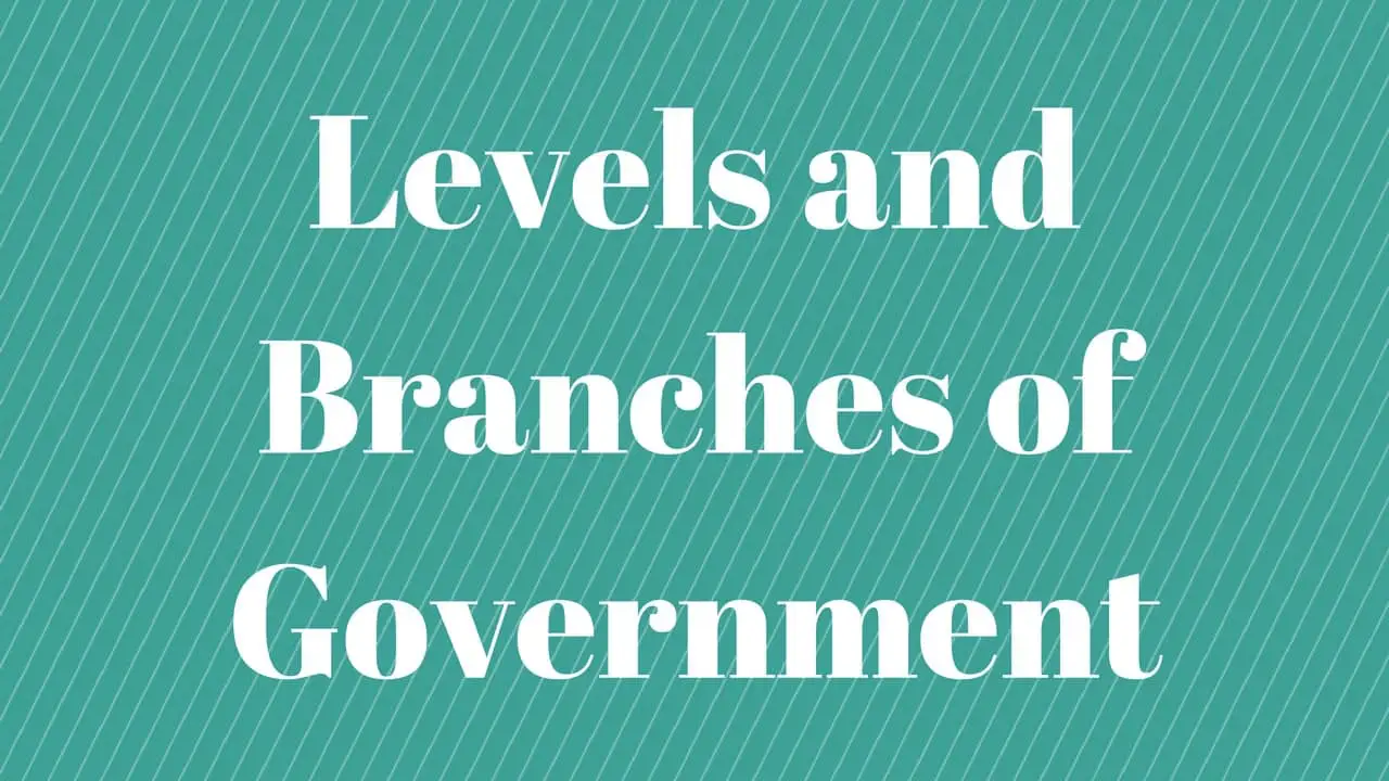 Levels & Branches of Government