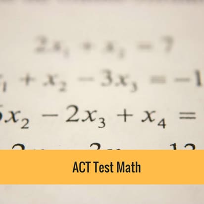 ACT test math