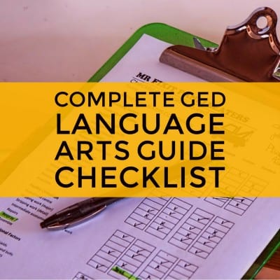 GED language art checklist