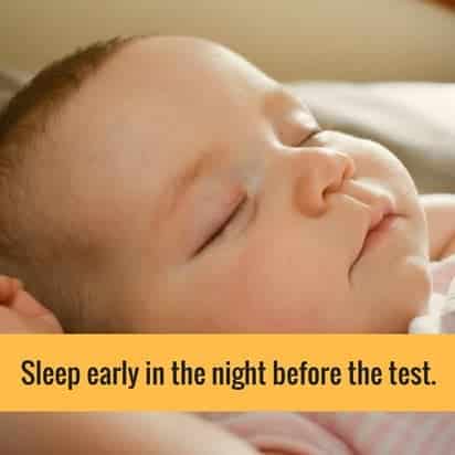 Night before ACT test