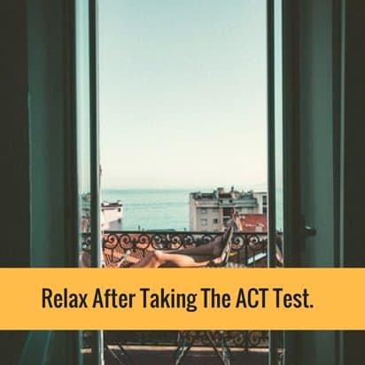 Taking ACT test
