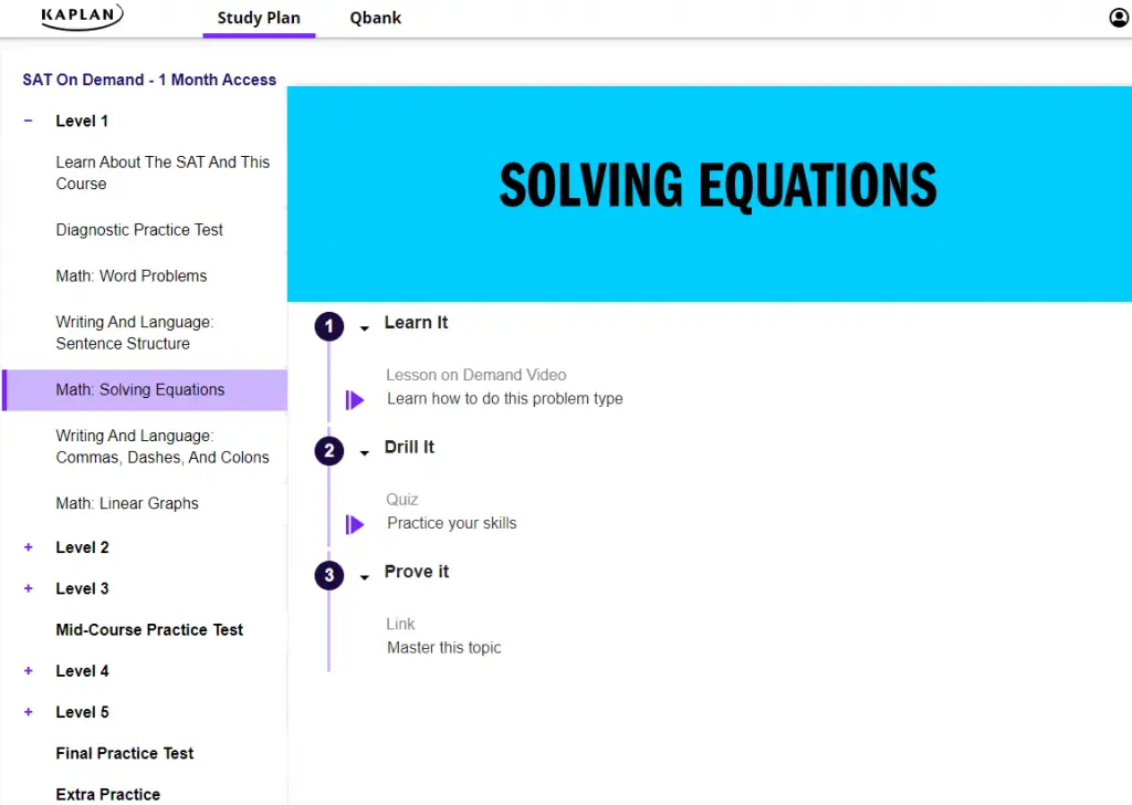 kaplan sat course