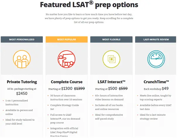 LSAT test prep course