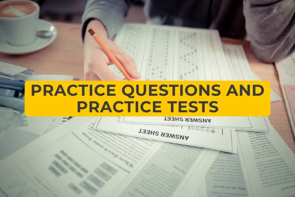 Practice Questions and Practice Tests