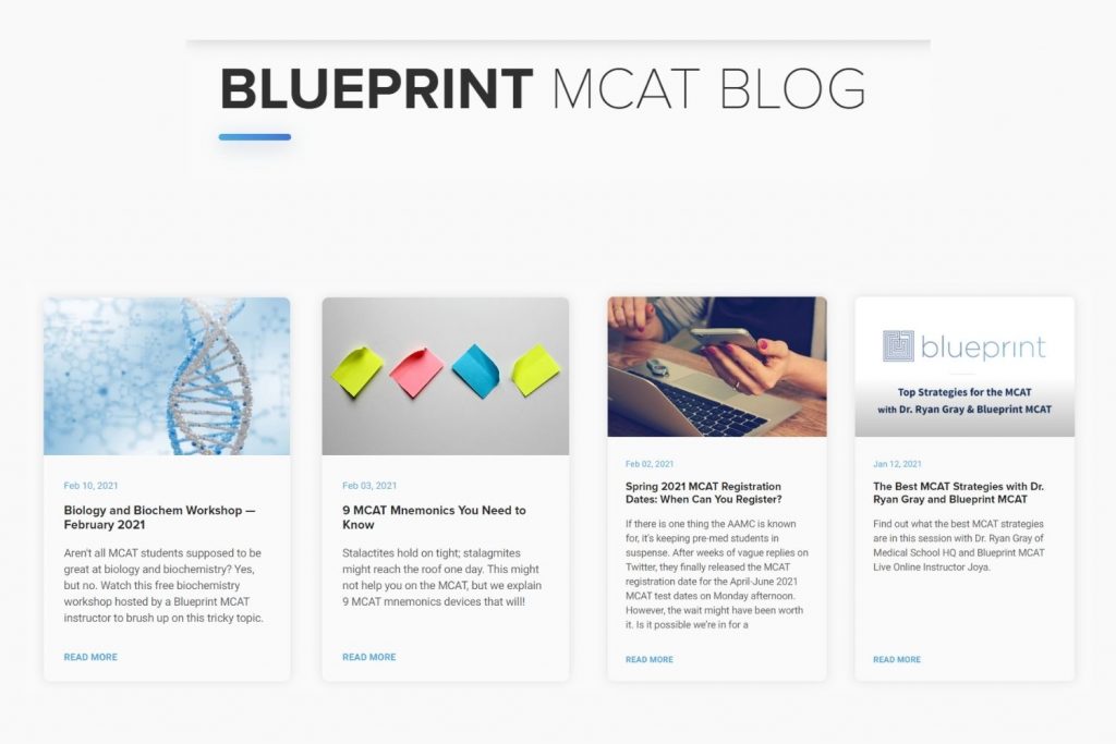 blueprint MCAT BLog