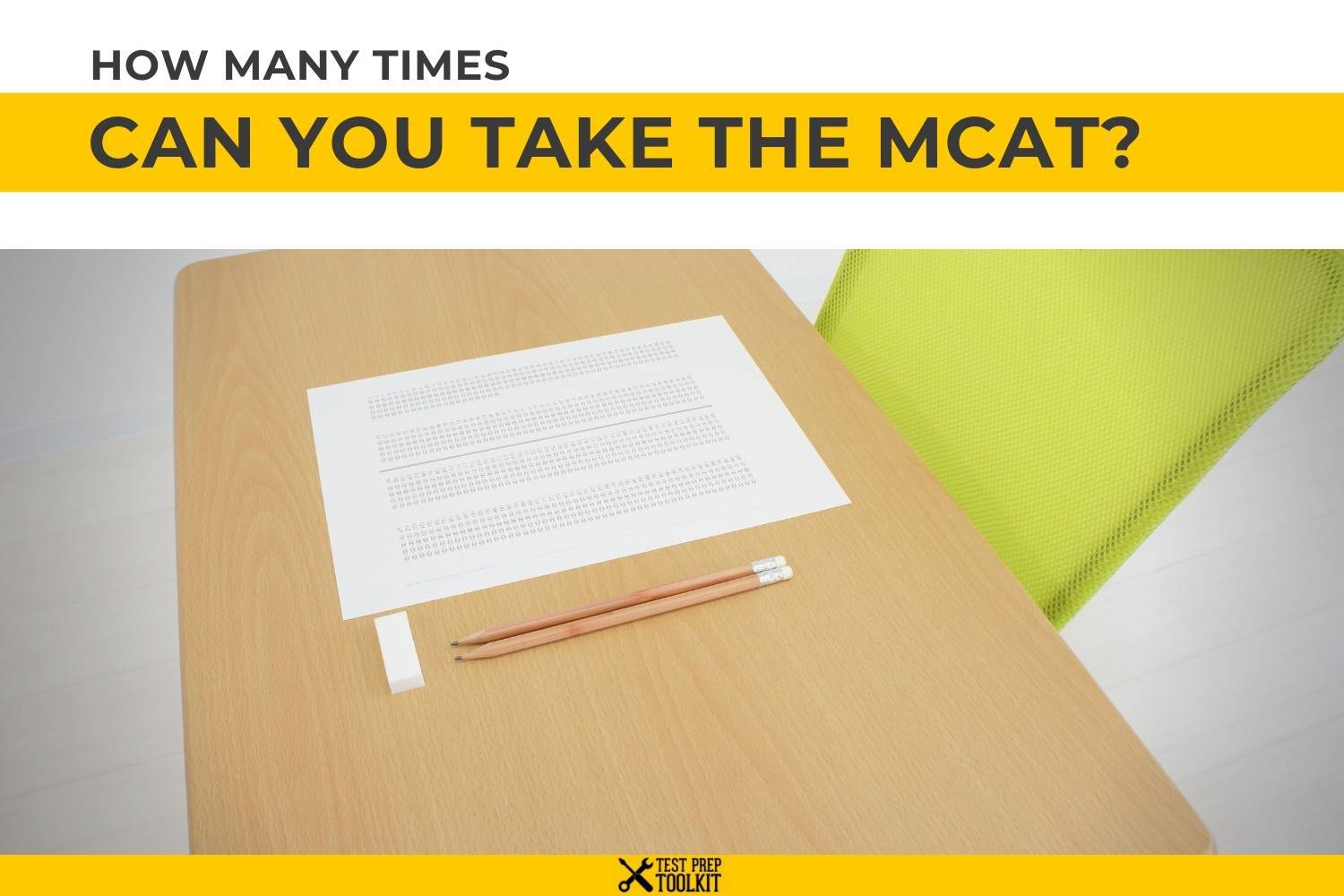 How many times can you take the mcat test prep toolkit
