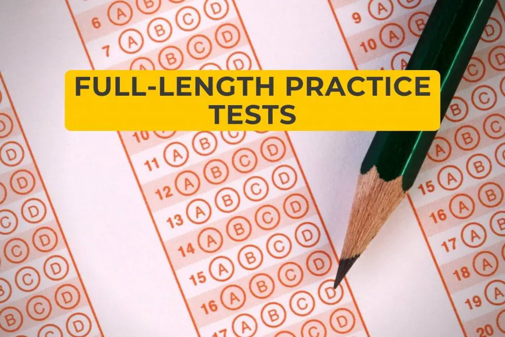 How many full length practice tests should I take