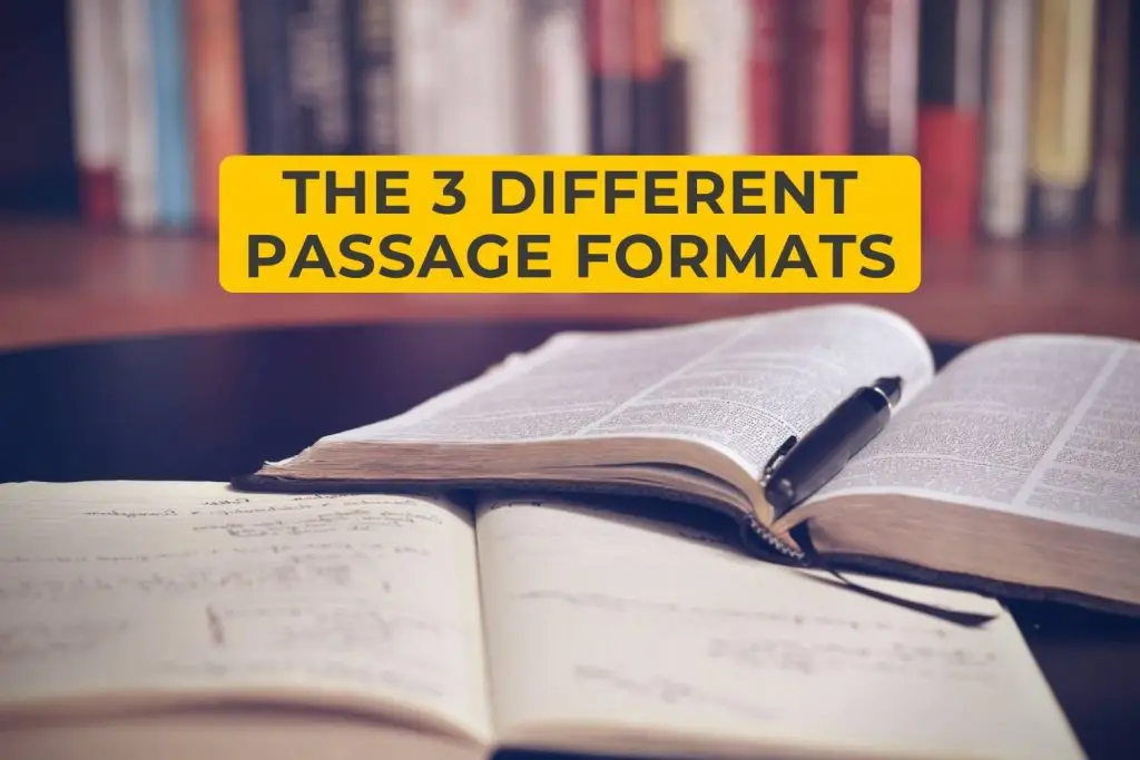 The 3 Different Passage Formats