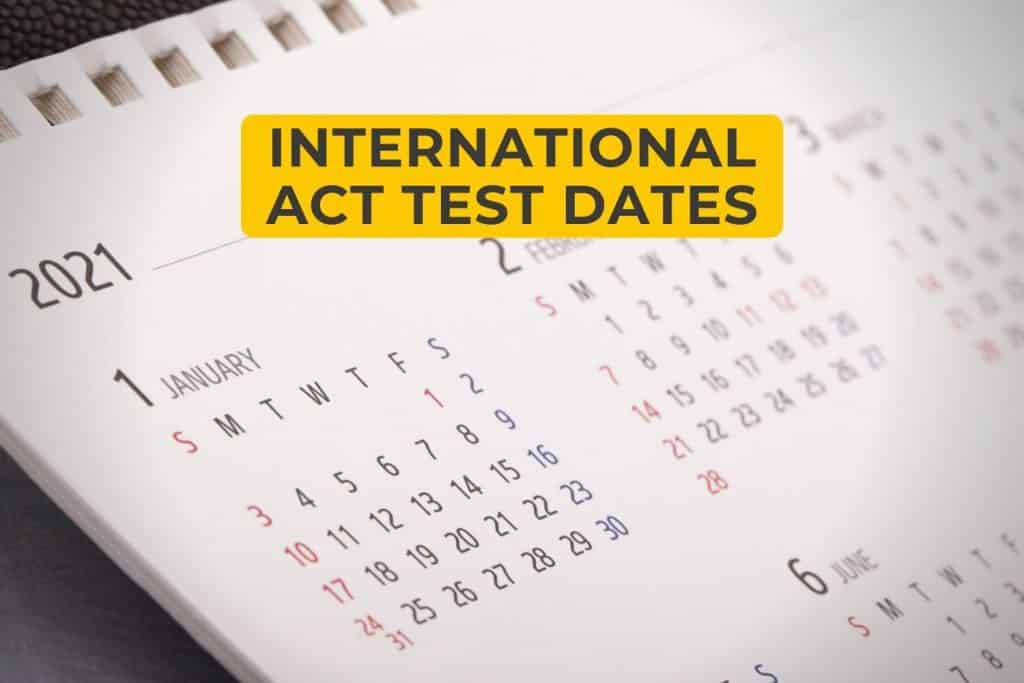 international ACT test dates