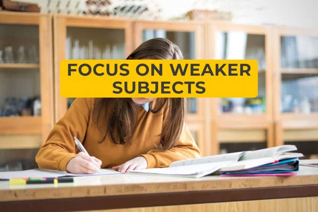 Focus on Weaker Subjects