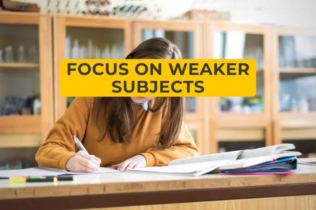 Focus on Weaker Subjects