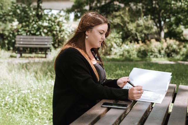 a student reviewing for ged