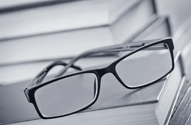 books and glasses