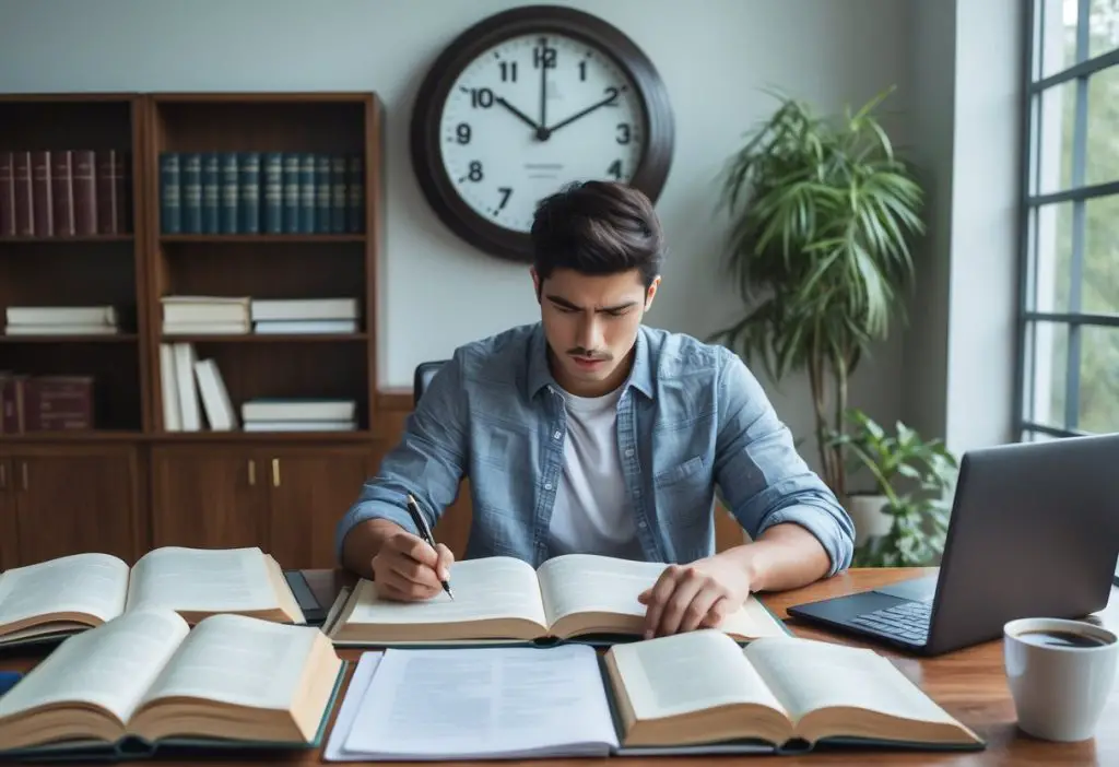 guy reviewing for exam - featured image