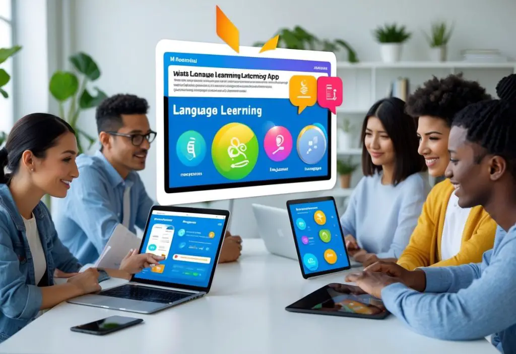 language students using app - featured image